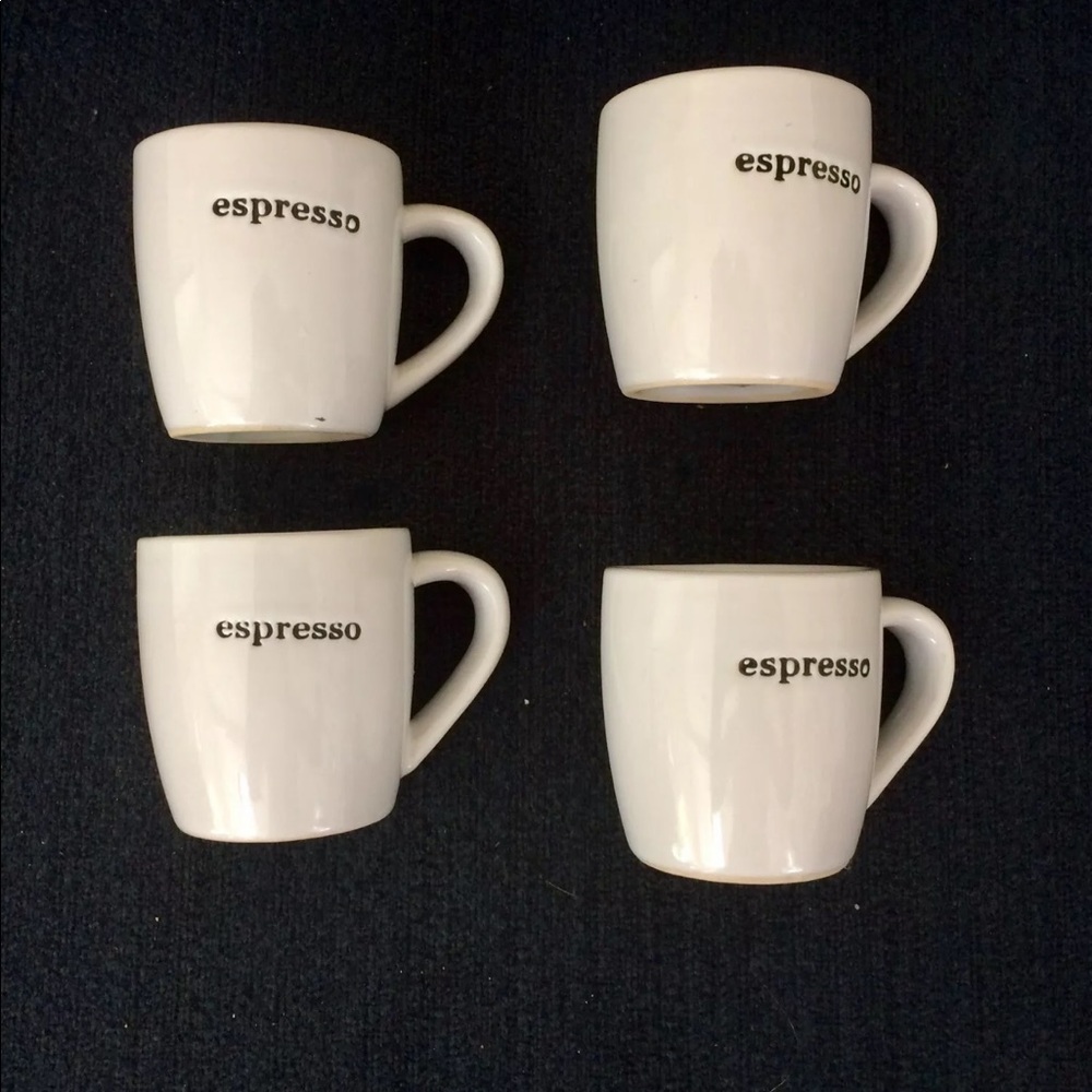 Set of 4 mini espresso mugs